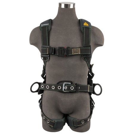 SAFEWAZE Arc Flash Construction Harness: DE 3D, DE QC Chest, TB Legs, XL 020-1262